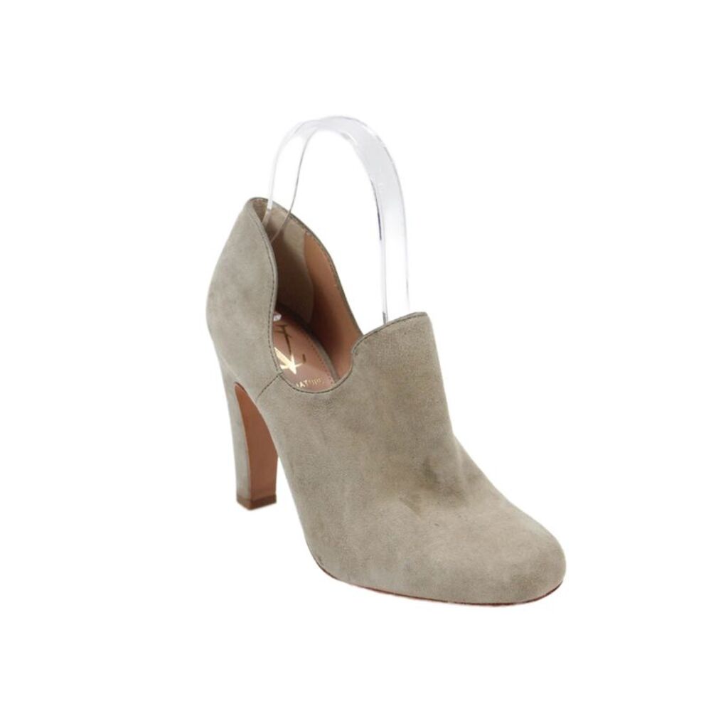 Vince Camuto Signature Womens Suede High Heels Bootie Boots Shoes Brown Size 6M